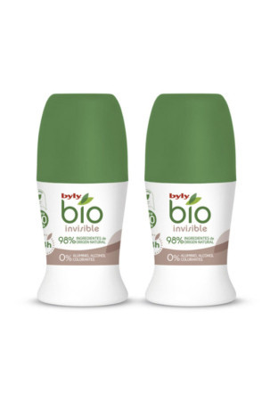 Rutulinis doedorantas BIO NATURAL 0% INVISIBLE Byly (2 pcs)