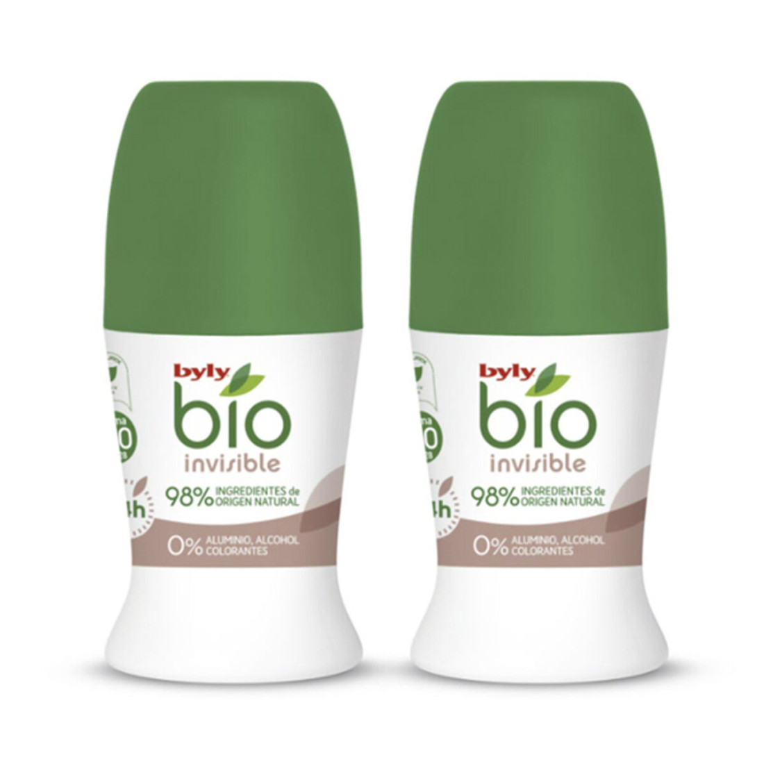 Rutulinis doedorantas BIO NATURAL 0% INVISIBLE Byly (2 pcs)