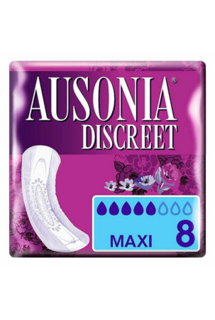 Įklotai nuo pratekėjimo DISCREET mAXI Ausonia Discreet (8 uds) 8 vnt.