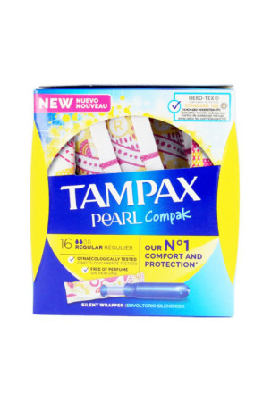 Įprasti tamponai PEARL Tampax (16 uds) (16 uds) (18 uds)