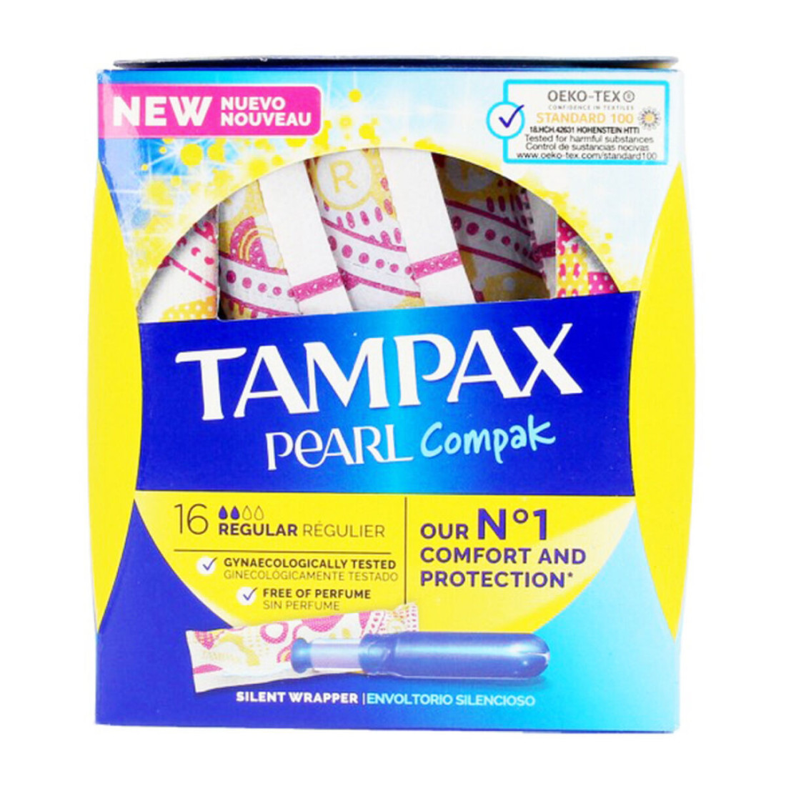 Įprasti tamponai PEARL Tampax (16 uds) (16 uds) (18 uds)