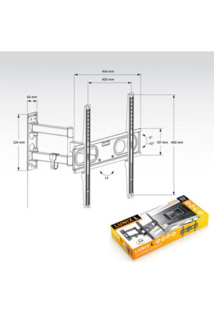 TV laikiklis Axil AC0592E 26"-60" 30 Kg 60" 26" 30 Kg