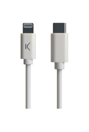 USB-C - Lightning kabelis KSIX MFI (1 m) Balta