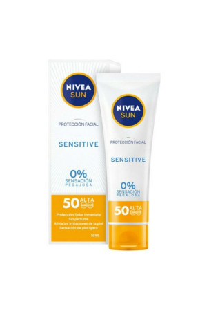 Kremas nuo saulės veidui Sensitive Nivea (50 ml) (Abiejų lyčių) (50 ml)