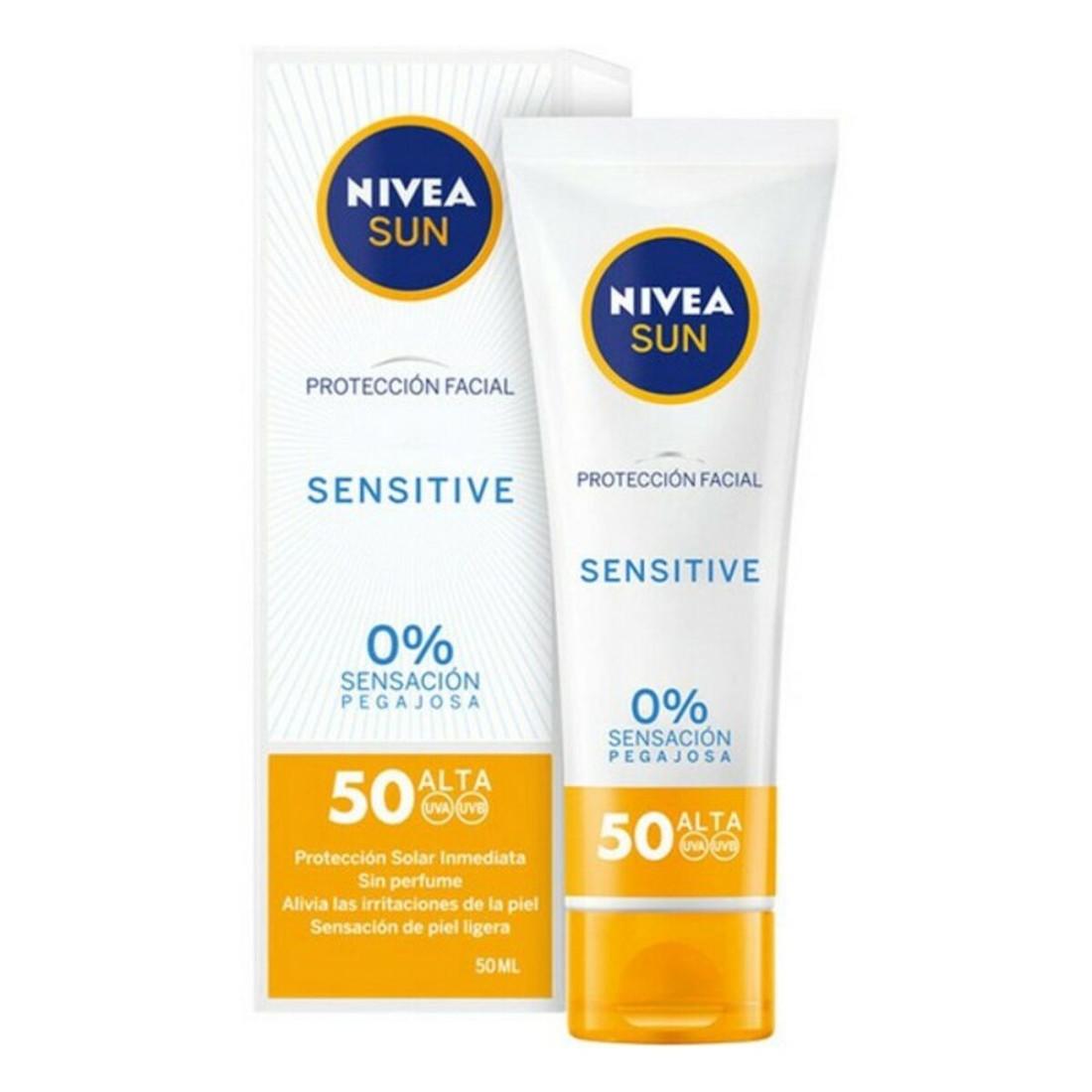 Kremas nuo saulės veidui Sensitive Nivea (50 ml) (Abiejų lyčių) (50 ml)