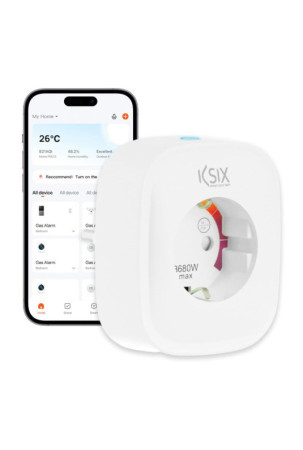 Išmanusis lizdas KSIX Smart Energy Slim WIFI 250V Balta