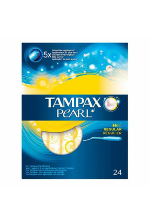 Tamponų pakuotė Pearl Regular Tampax Tampax Pearl (24 uds) 24 uds