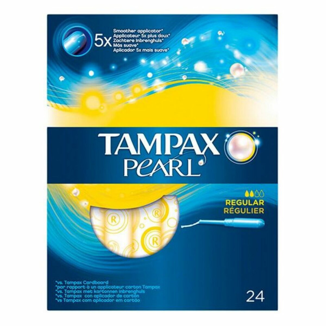 Tamponų pakuotė Pearl Regular Tampax Tampax Pearl (24 uds) 24 uds