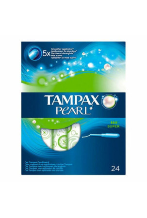 Tamponų pakuotė Pearl Super Tampax Tampax Pearl (24 uds) 24 uds