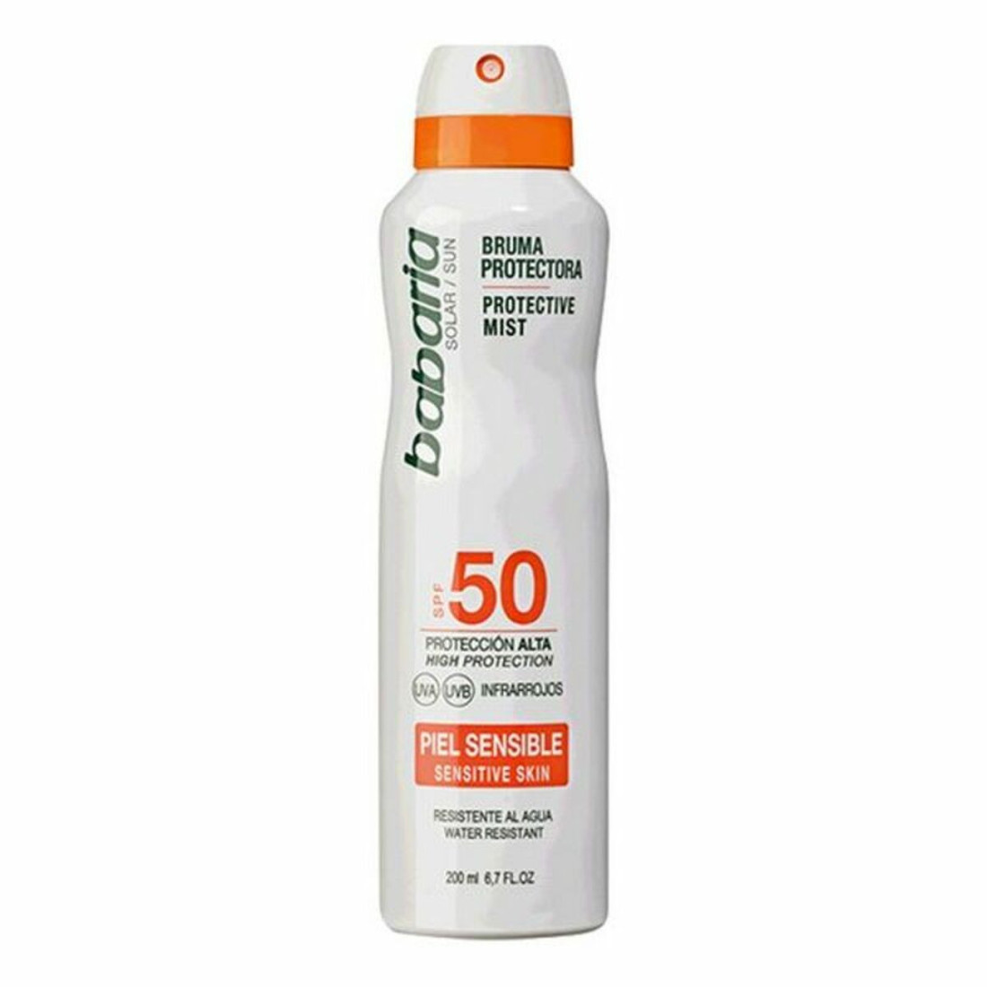 Purškiklis nuo saulės Babaria Spf 50 (200 ml) Jautri oda 50 (200 ml)