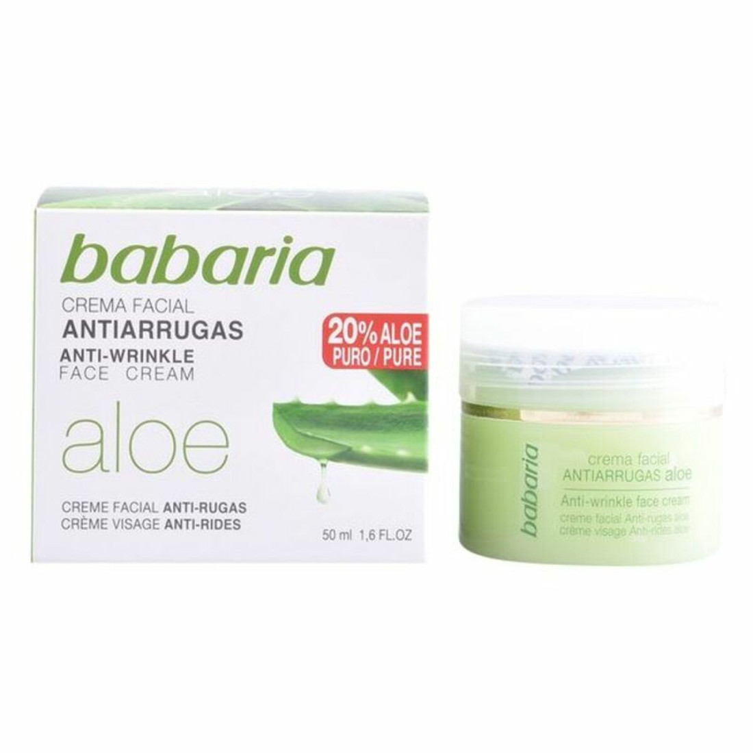 Kremas nuo raukšlių Aloe Vera Babaria Aloe Vera (50 ml) 50 ml