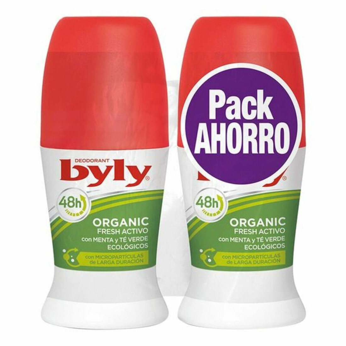 Rutulinis doedorantas Organic Extra Fresh Activo Byly (2 uds)