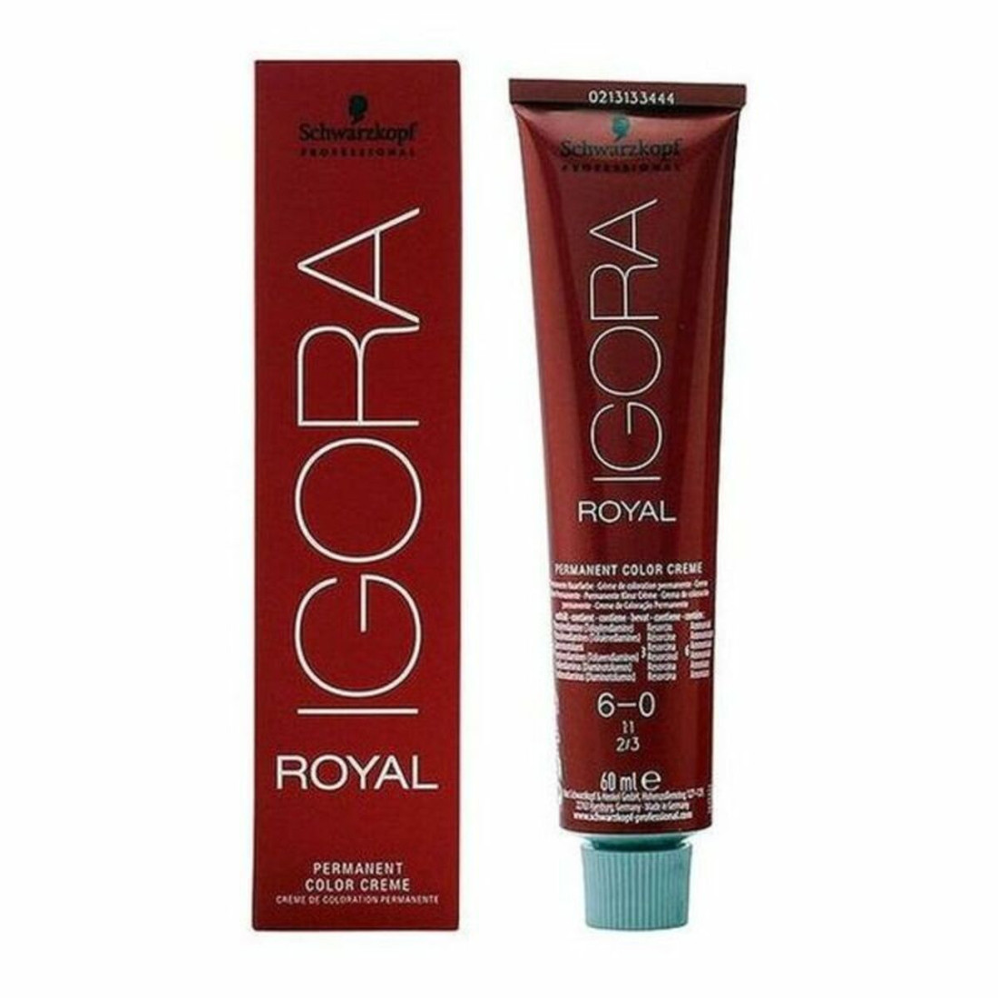 Ilgalaikiai dažai Schwarzkopf Igora Royal Nº 6-0 Nº 9.0-rubio muy claro Nº 8.0-rubio claro 60 ml