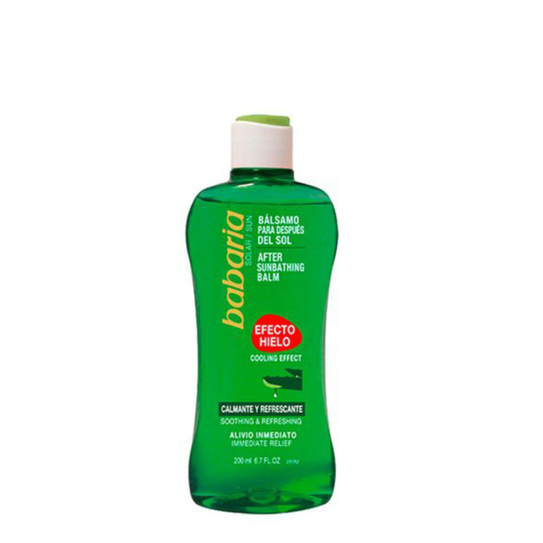 Ledo poveikis po saulės Aloe Vera Babaria (200 ml) (200 ml) (Abiejų lyčių)