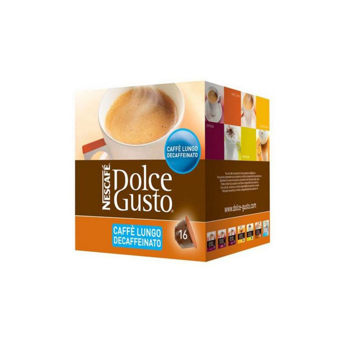 dėklu Nescafé Dolce Gusto 94331 Caffè Lungo Decaffeinato (16 uds)