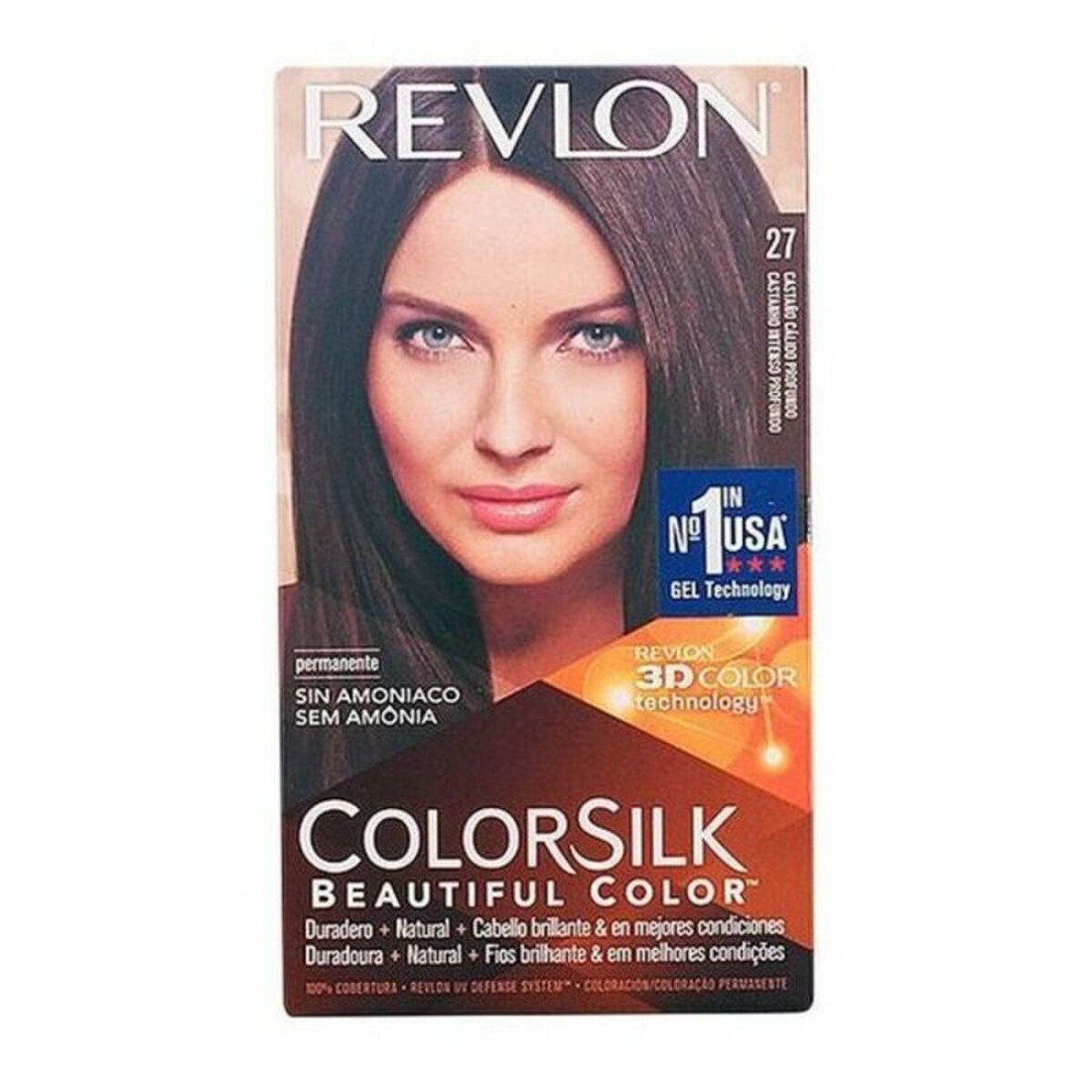 Dažai be amoniako Colorsilk Revlon I0021834 Gili šilta kaštoninė (1 vnt.)