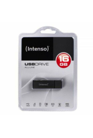 USB atmintukas INTENSO ALU LINE 16 GB Antracito 16 GB USB atmintukas