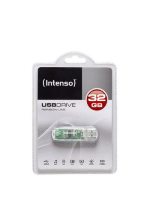 USB atmintukas INTENSO Rainbow Line 32 GB Skaidrus 32 GB USB atmintukas