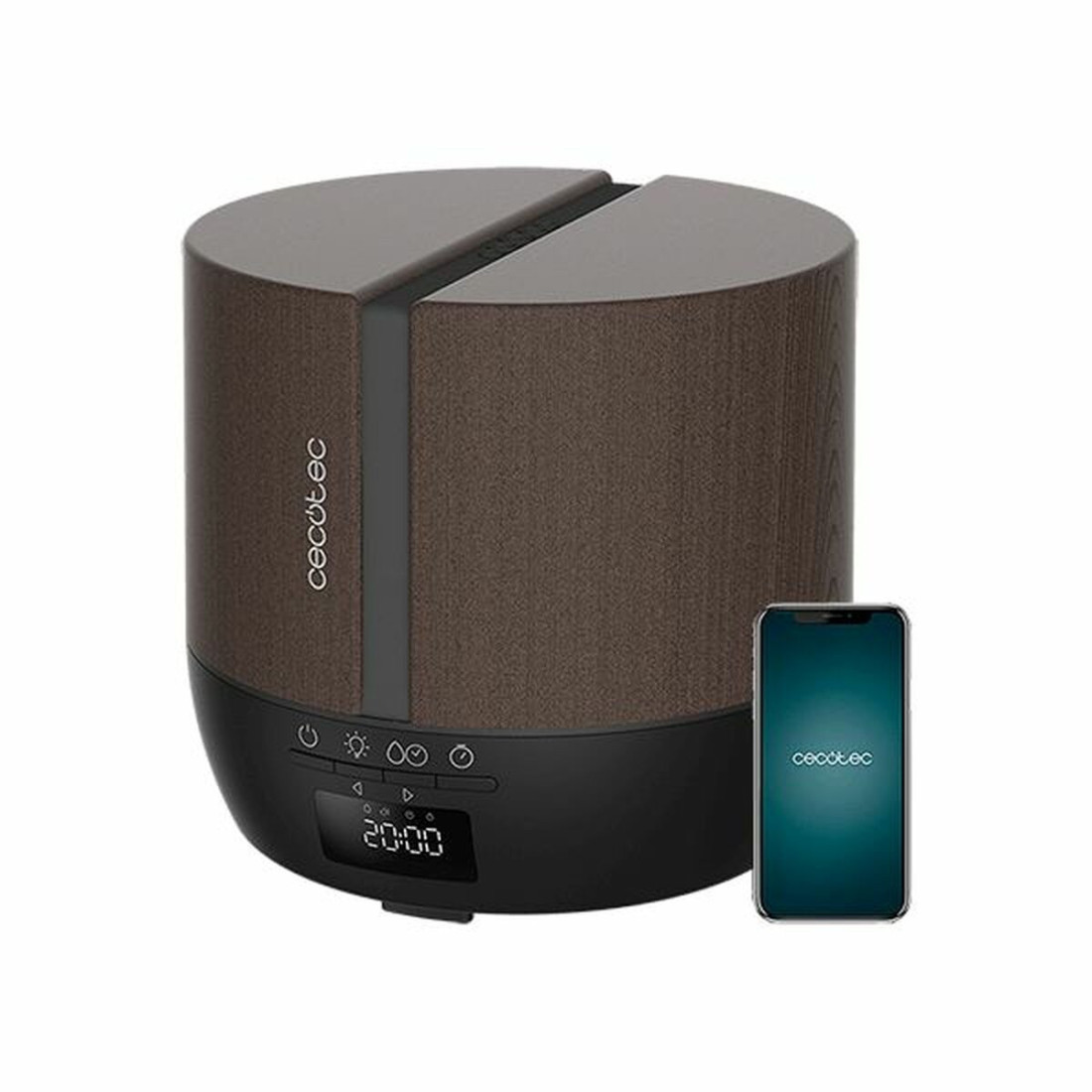 Oro drėkintuvas PureAroma 550 Connected Black Woody Cecotec PureAroma 550 Connected Black Woody