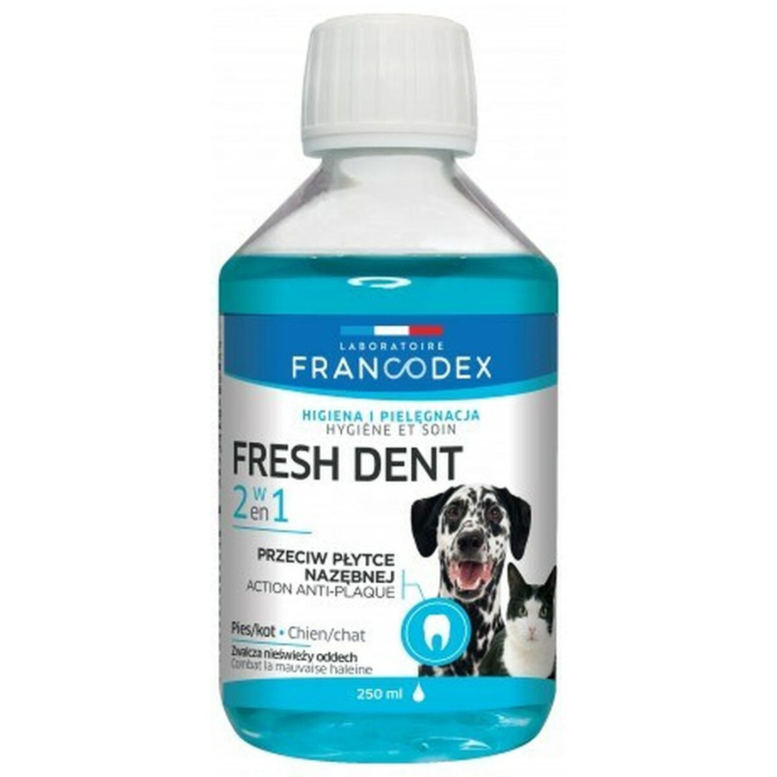 Burnos plovimas Francodex Fresh dent 250 ml Katė Šuo