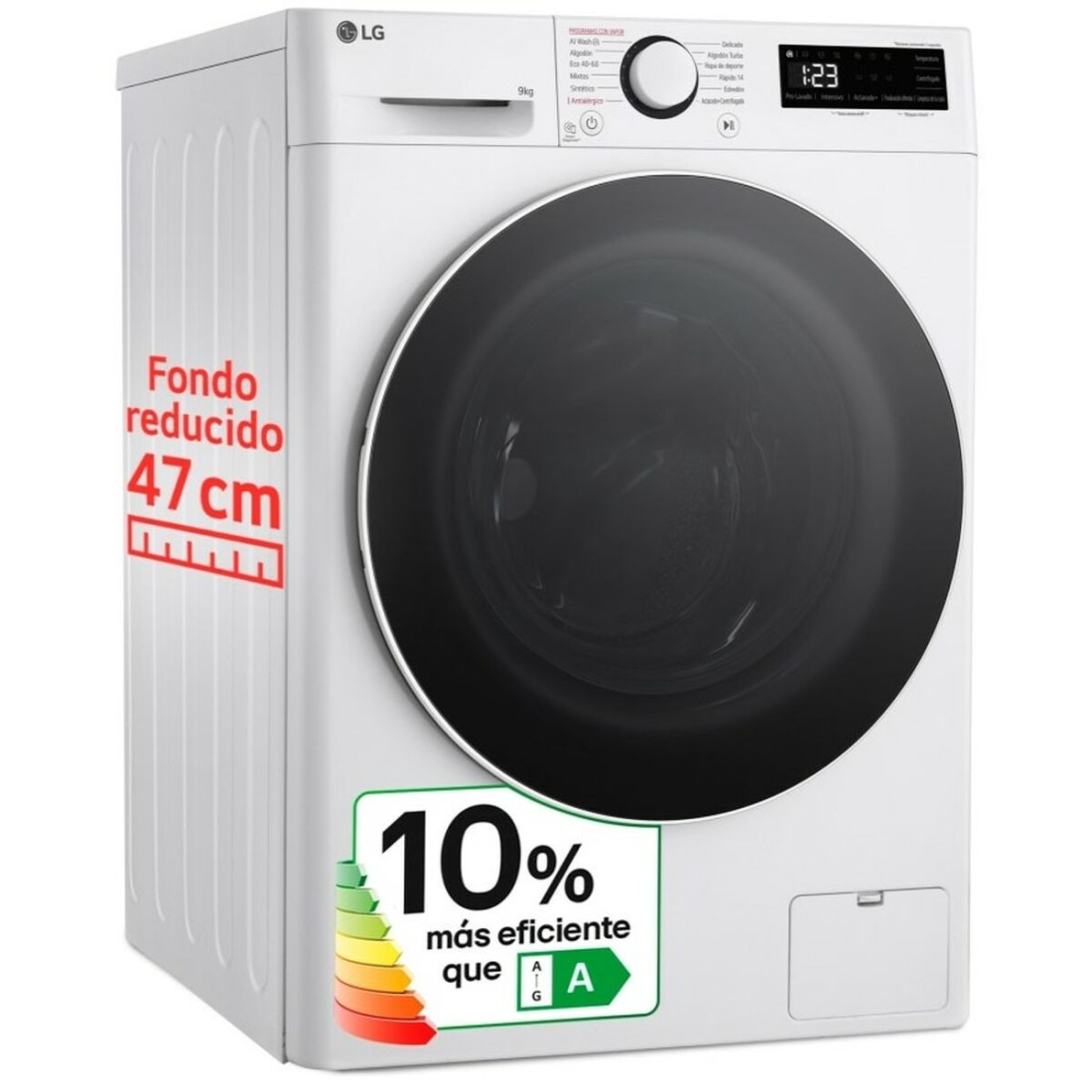 Skalbimo mašina LG F2WR5S09A0W 60 cm 1200 rpm 9 kg