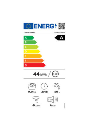 Skalbimo mašina LG F2WR5S09A0W 60 cm 1200 rpm 9 kg