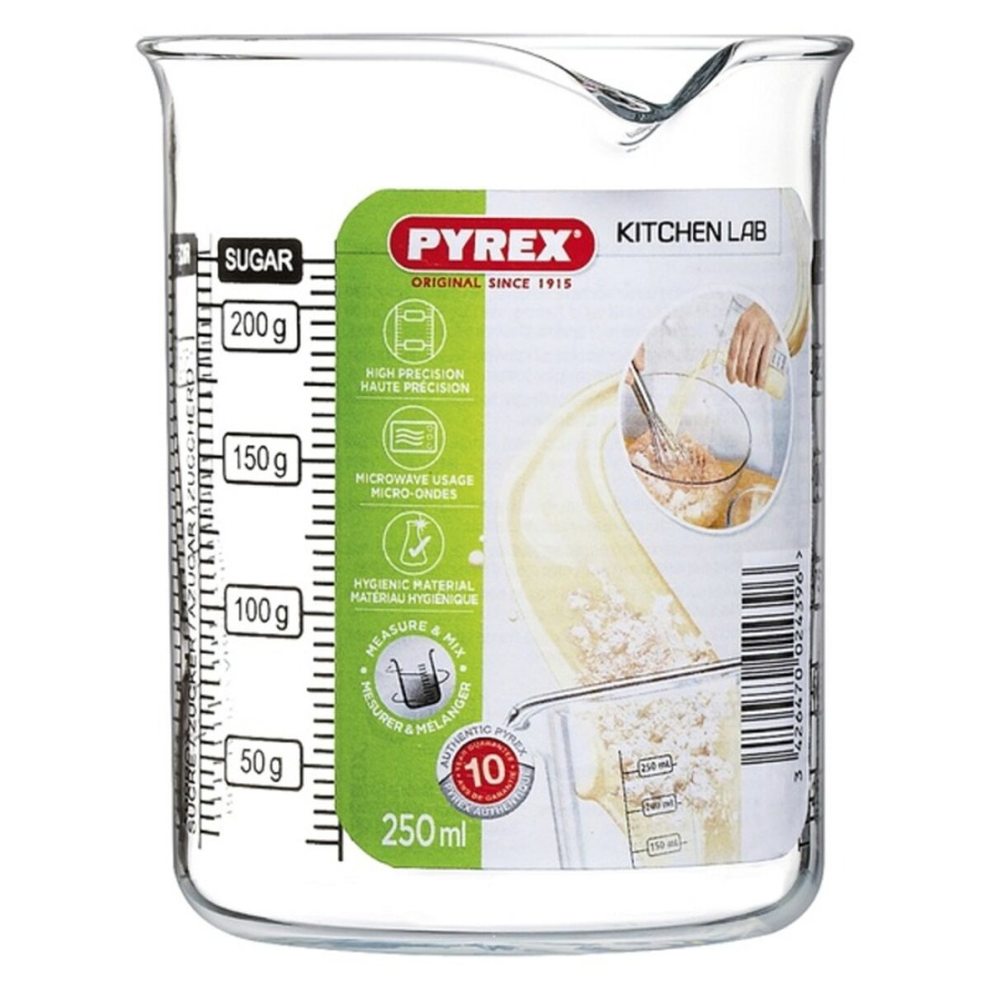 Matavimo stiklinė Pyrex Kitchen Lab stiklas