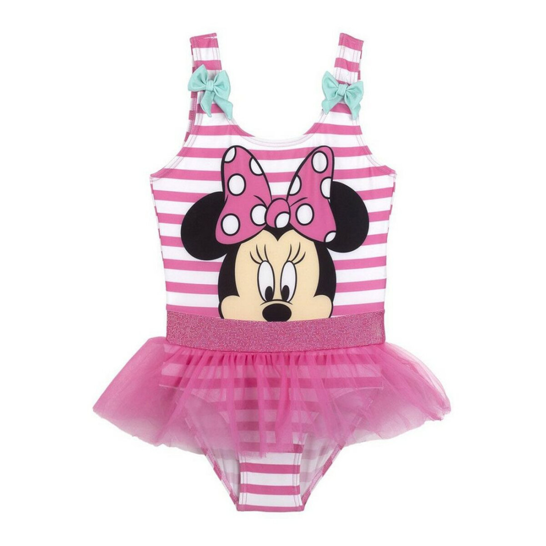 Maudymosi kostiumėlis mergaitėms Minnie Mouse Rožinė