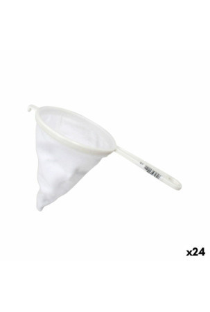 Filtruotas  Balta Plastmasinis Franela Ø 12 cm (24 vnt.)