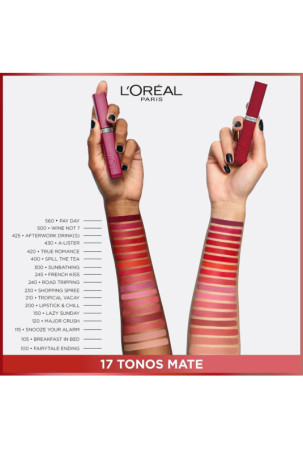 Skysti lūpų dažai L'Oreal Make Up Infaillible Matte Resistance Spill the Tea Nº 400 (1 vnt.)