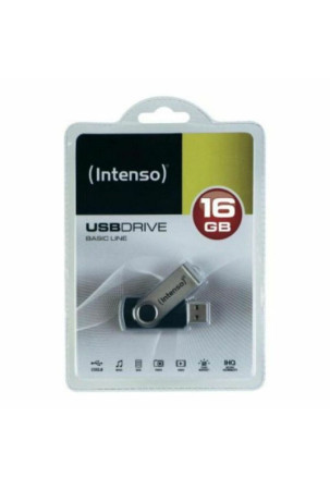 USB atmintukas INTENSO Basic Line 32 GB Juoda Sidabras 32 GB USB atmintukas