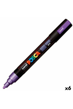 Dekoratyvinių dėžių rinkinys POSCA PC-5M Violetinė (6 vnt.)