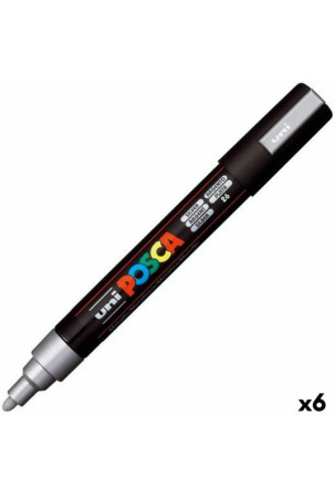 Fetras POSCA PC-5M Sidabras (6 vnt.)