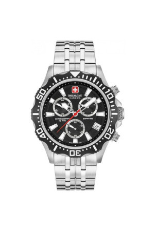 Laikrodis vyrams Swiss Military Hanowa SM06-5305.04.007 Juoda Sidabras