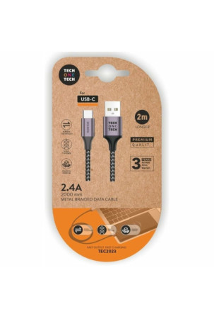 USB A - USB-C kabelis Tech One Tech TEC2023 2 m