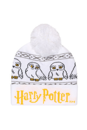 Skrybėlė Harry Potter Hedwig Snow Beanie Balta