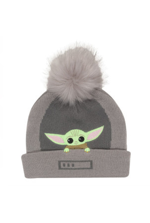 Skrybėlė The Mandalorian Grogu In The Crib Beanie Pilka