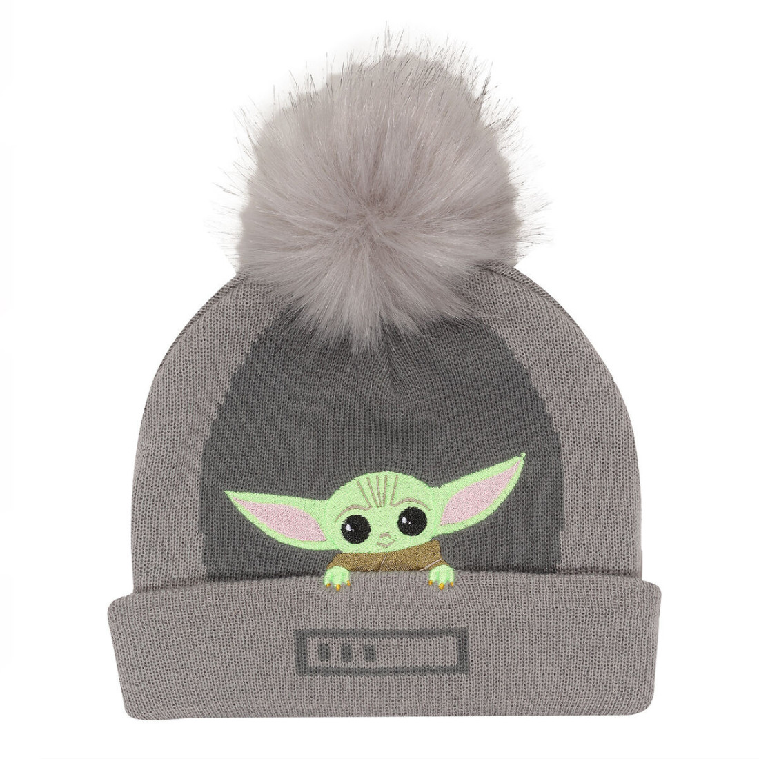 Skrybėlė The Mandalorian Grogu In The Crib Beanie Pilka