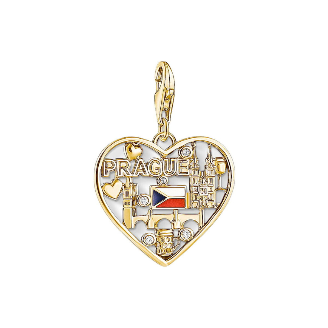 Moteriški karoliukai Thomas Sabo IC12365-565-7 Auksinis 2 cm