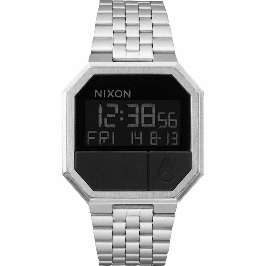 Laikrodis vyrams Nixon A158000-00 Juoda Sidabras