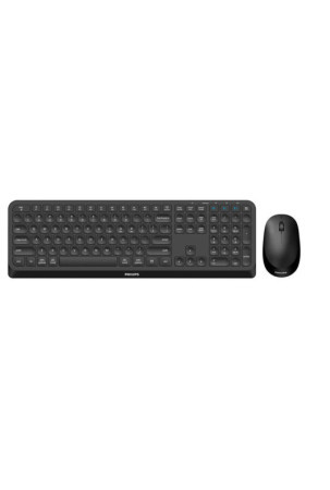 Klaviatūra ir pelė Philips SPT6407B/16 Juoda Qwerty US