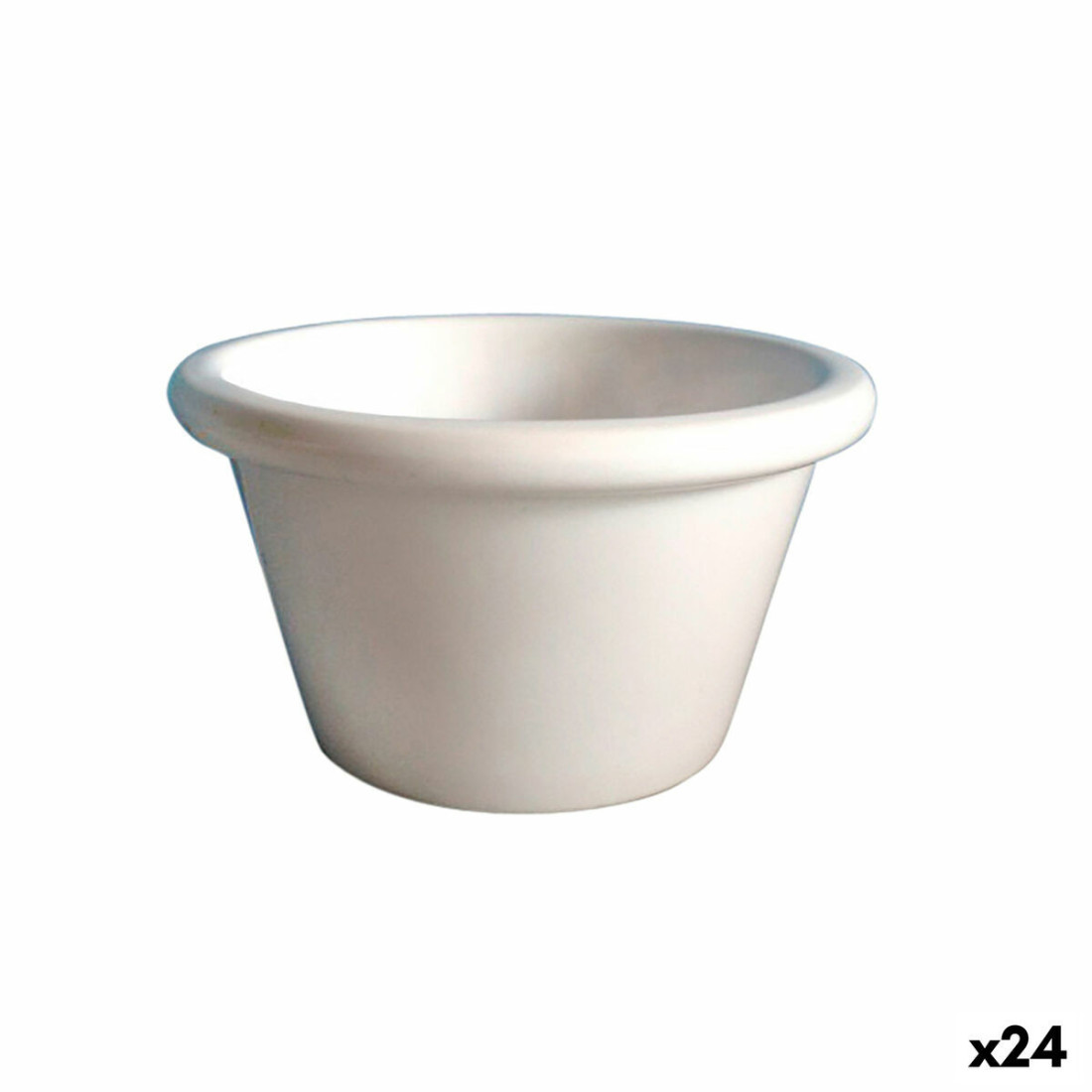 Ramekinas Quid Professional Melamina Balta Plastmasinis 8,5 x 8,5 x 4,5 cm (24 vnt.)