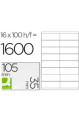 Lipnios etiketės Q-Connect KF10653 Balta 100 Paklodės 105 x 35 mm