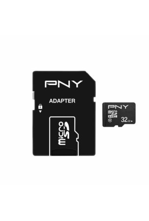 Mikro SD atminties kortelė su adapteriu PNY Performance Plus 32 GB