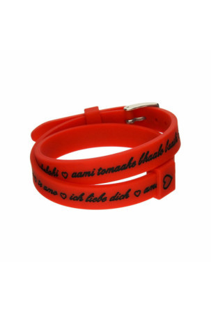 Moteriški apyrankės il mezzometro I LOVE YOU SILVER - SILICONE BRACELET