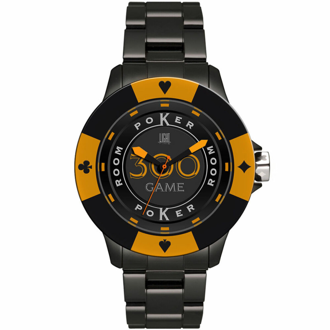 Abiejų lyčių laikrodis Light Time POKER (Ø 41 mm)