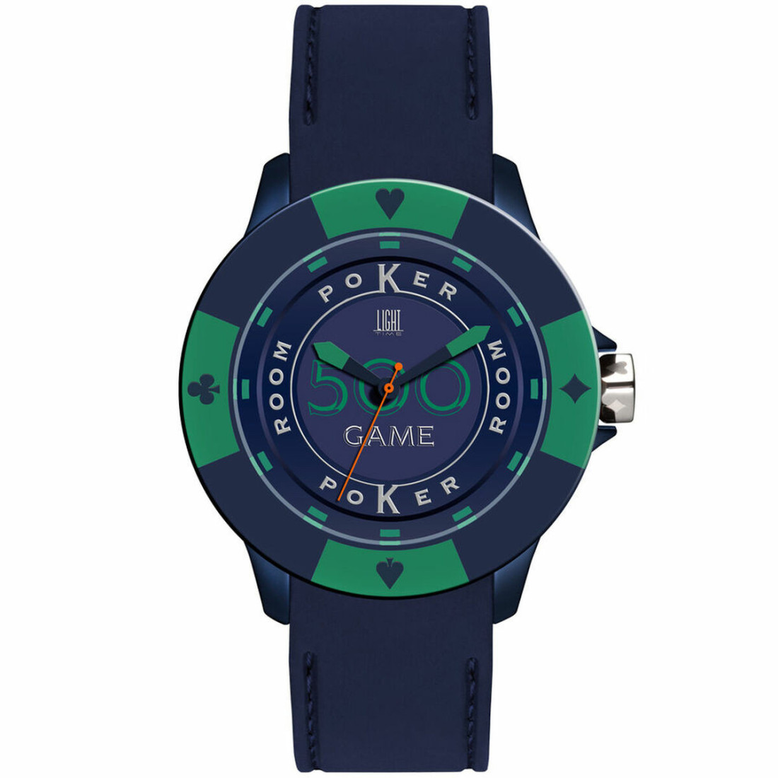 Abiejų lyčių laikrodis Light Time POKER (Ø 41 mm)