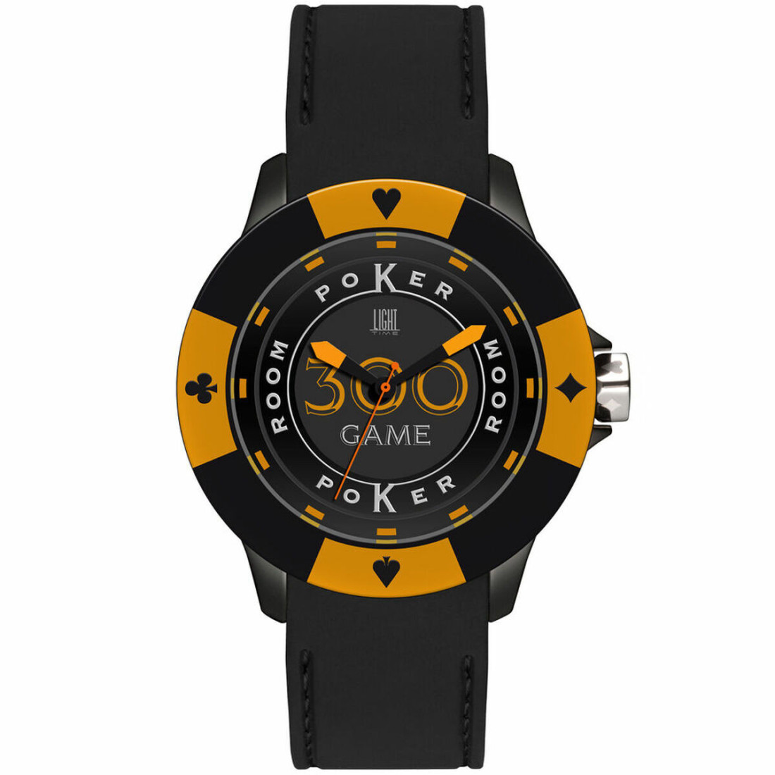 Abiejų lyčių laikrodis Light Time POKER (Ø 41 mm)