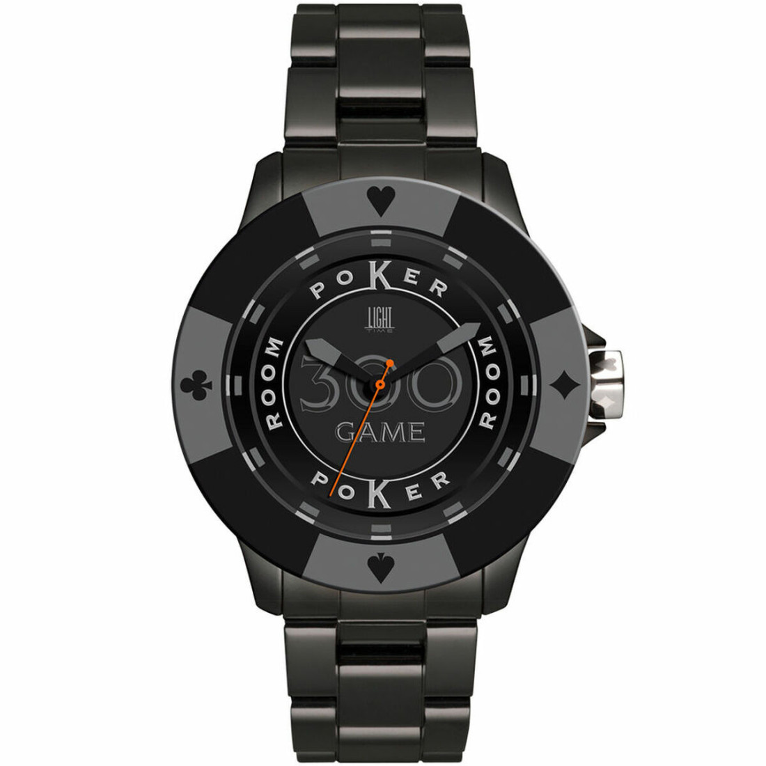 Abiejų lyčių laikrodis Light Time POKER (Ø 41 mm)