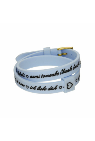 Moteriški apyrankės il mezzometro I LOVE YOU GOLD - BRACCIALE IN SILICONE/SILICONE BRACELET